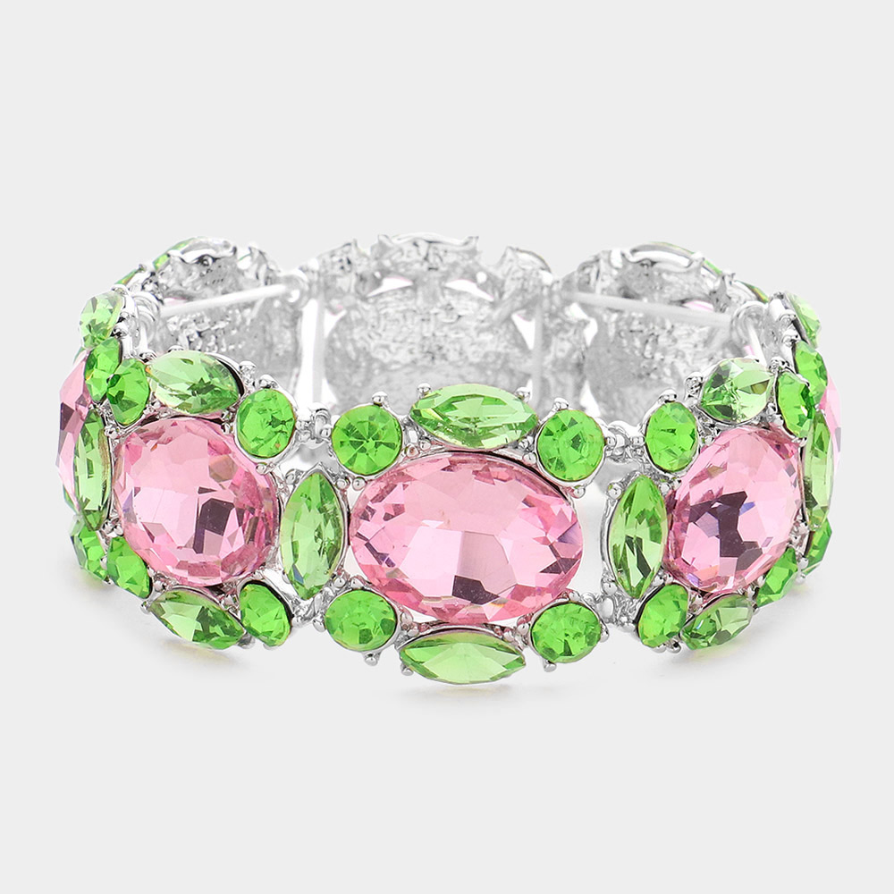 Pretty Ovals Stretch Bracelet