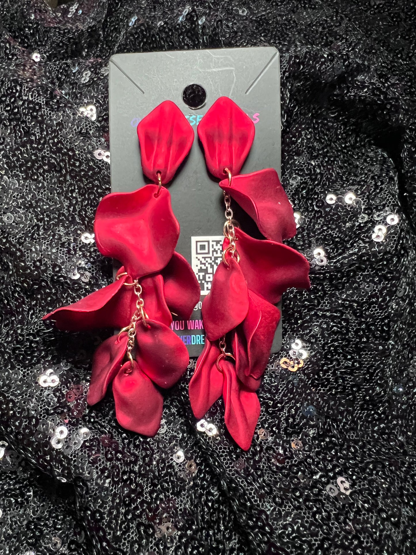 Deep Red Dancing Petals