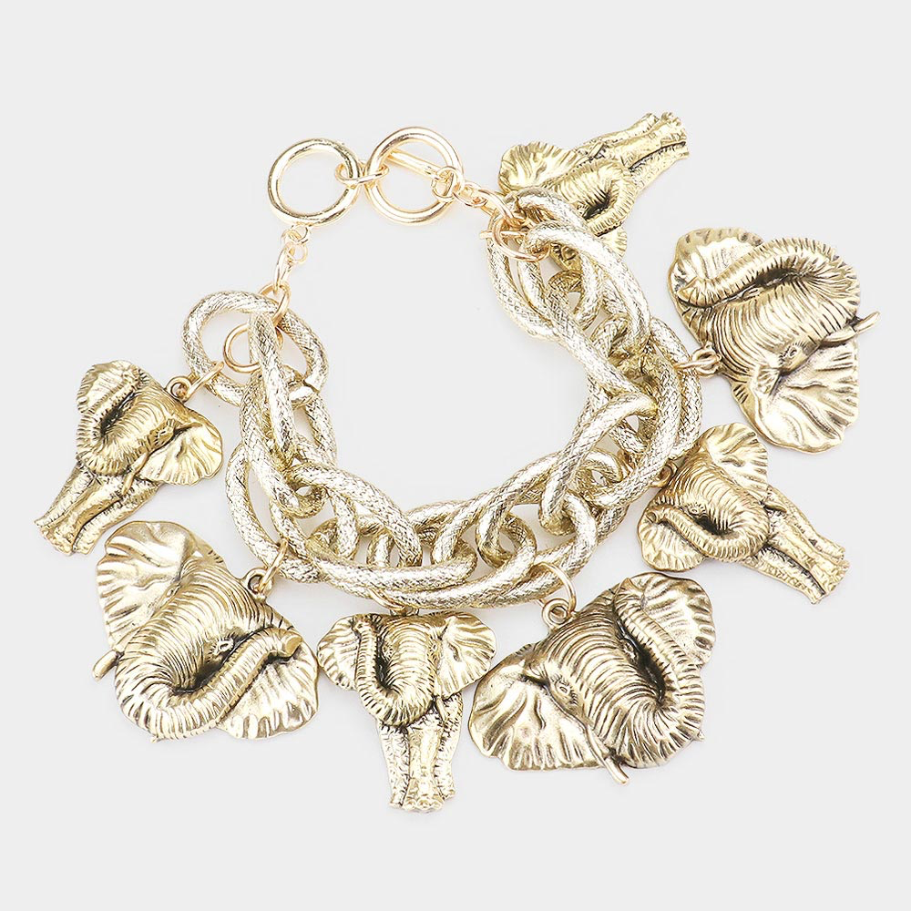Charmed Elephant-Gold