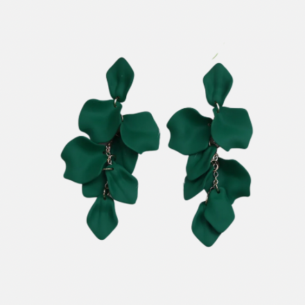 Deep Emerald Dancing Petals