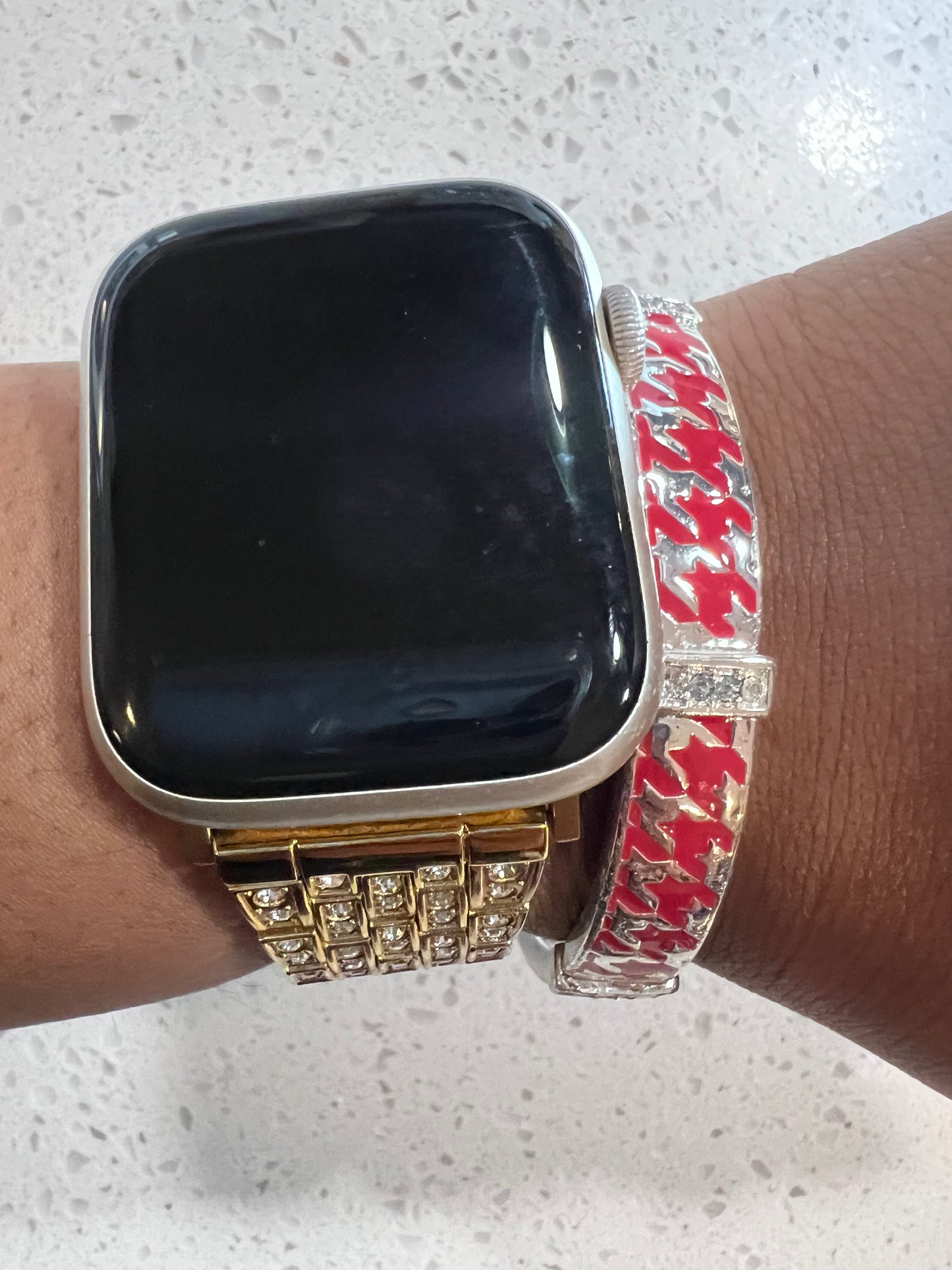 Houndstooth Stretch Bracelet