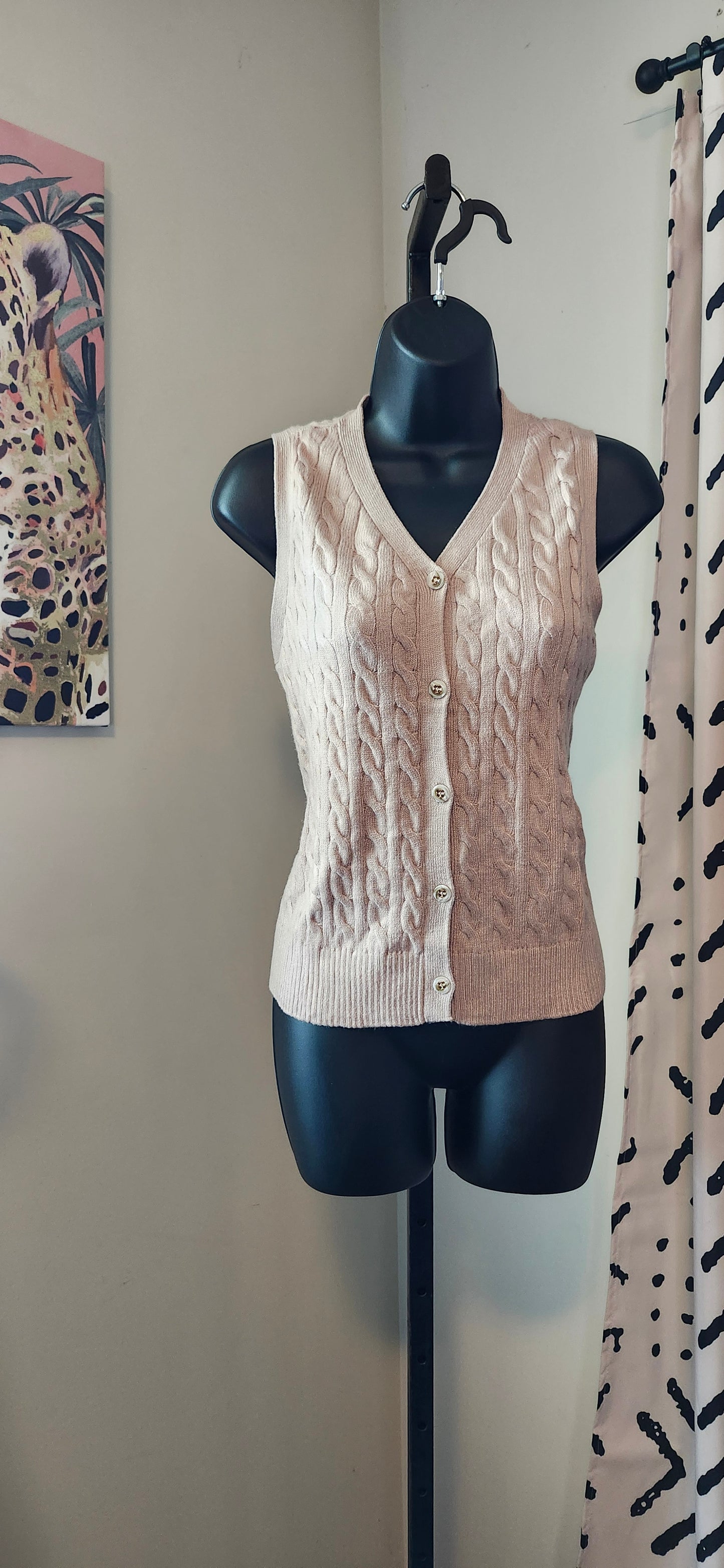 S Oatmeal Claire NWT Sweater Vest